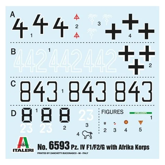 I6593-Char Panzer IV F1/F2/G Afrika Korps 1/35 Italeri