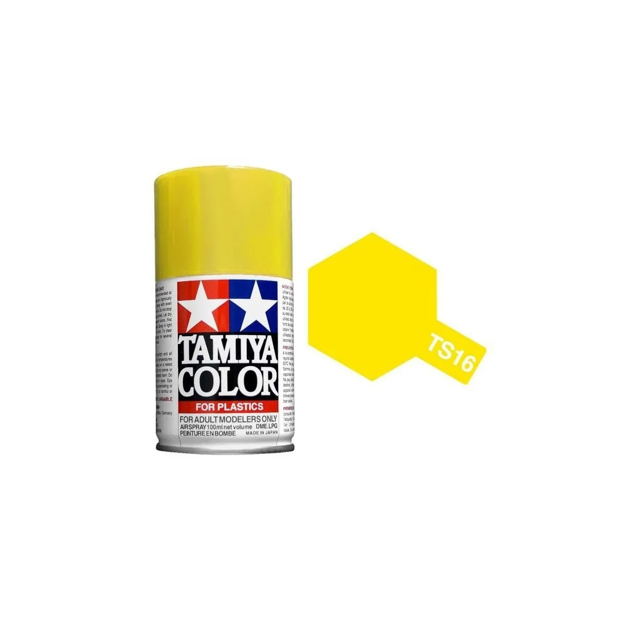 Peinture bombe Jaune brillant TS16 Tamiya Tamiya 85016 - 1