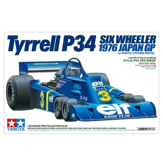 Tyrrell P34 GP Japan 1976 1/20 Tamiya Tamiya 20058 - 2 20058-Tyrrell P34 GP Japan 1976 1/20 Tamiya - 20058
