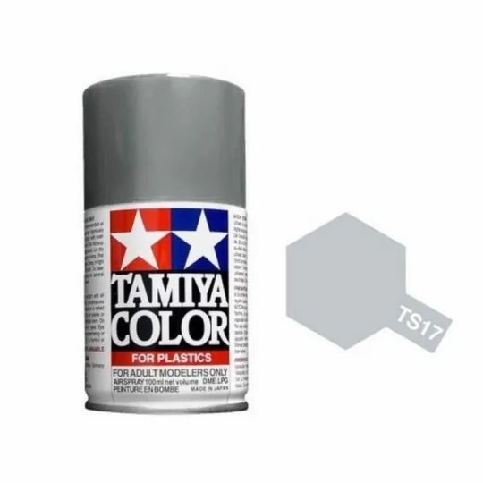 85017-Paint bomb bright aluminum TS17 Tamiya