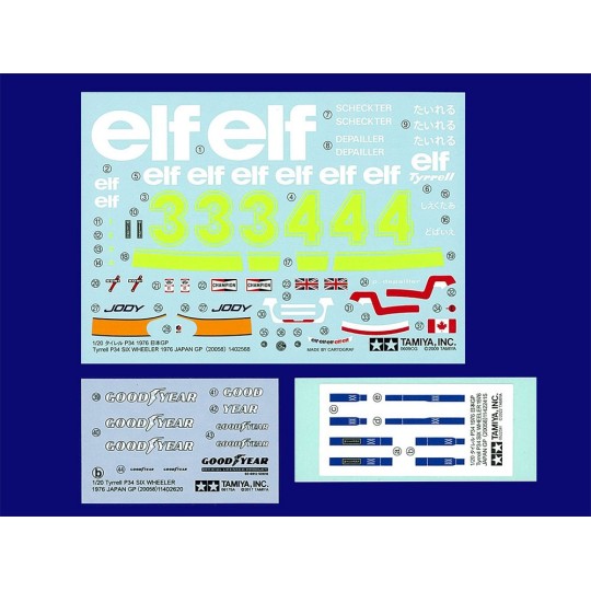 20058-Tyrrell P34 GP Japon 1976 1/20 Tamiya