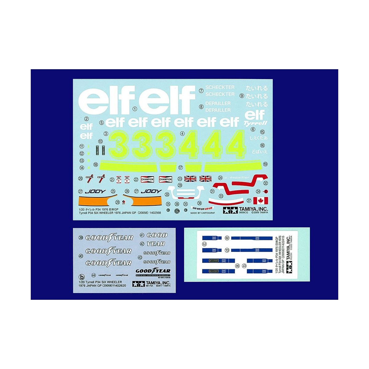 Tyrrell P34 GP Japan 1976 1/20 Tamiya Tamiya 20058 - 9