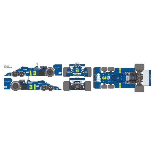Tyrrell P34 GP Japan 1976 1/20 Tamiya Tamiya 20058 - 10 20058-Tyrrell P34 GP Japan 1976 1/20 Tamiya - 20058