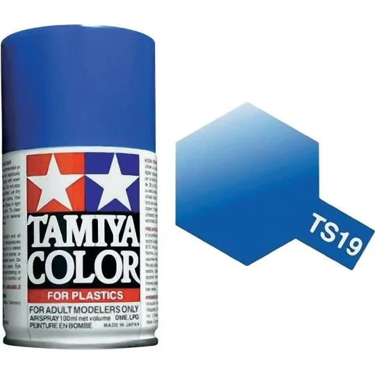 85019-Tamiya TS19 Gloss Metallic Blue Spray Paint - 85019