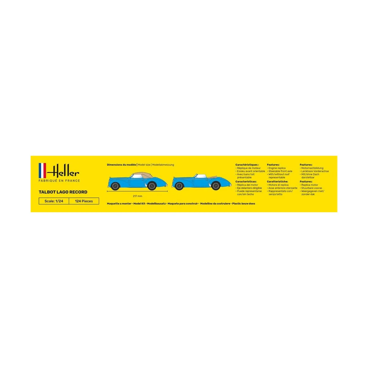 Talbot Lago Record 1/24 Heller Heller HEL-80711 - 4 Talbot Lago Record 1/24 Heller Heller HEL-80711 - 4