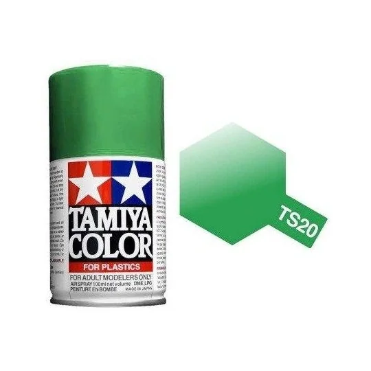 Paint bomb green shiny Metal TS20 Tamiya - 85020 85020-Tamiya TS20 Gloss Metallic Green Spray Paint - 85020