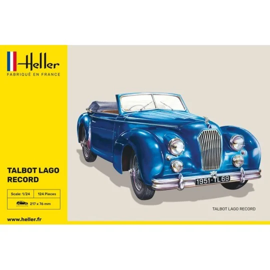 Talbot Lago Record 1/24 Heller Heller HEL-80711 - 2 HEL-80711-Talbot Lago Record 1/24 Heller - HEL-80711