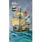 HEL-56841-Boat La Grande Hermine 1/150 Heller + glue and paints - HEL-56841
