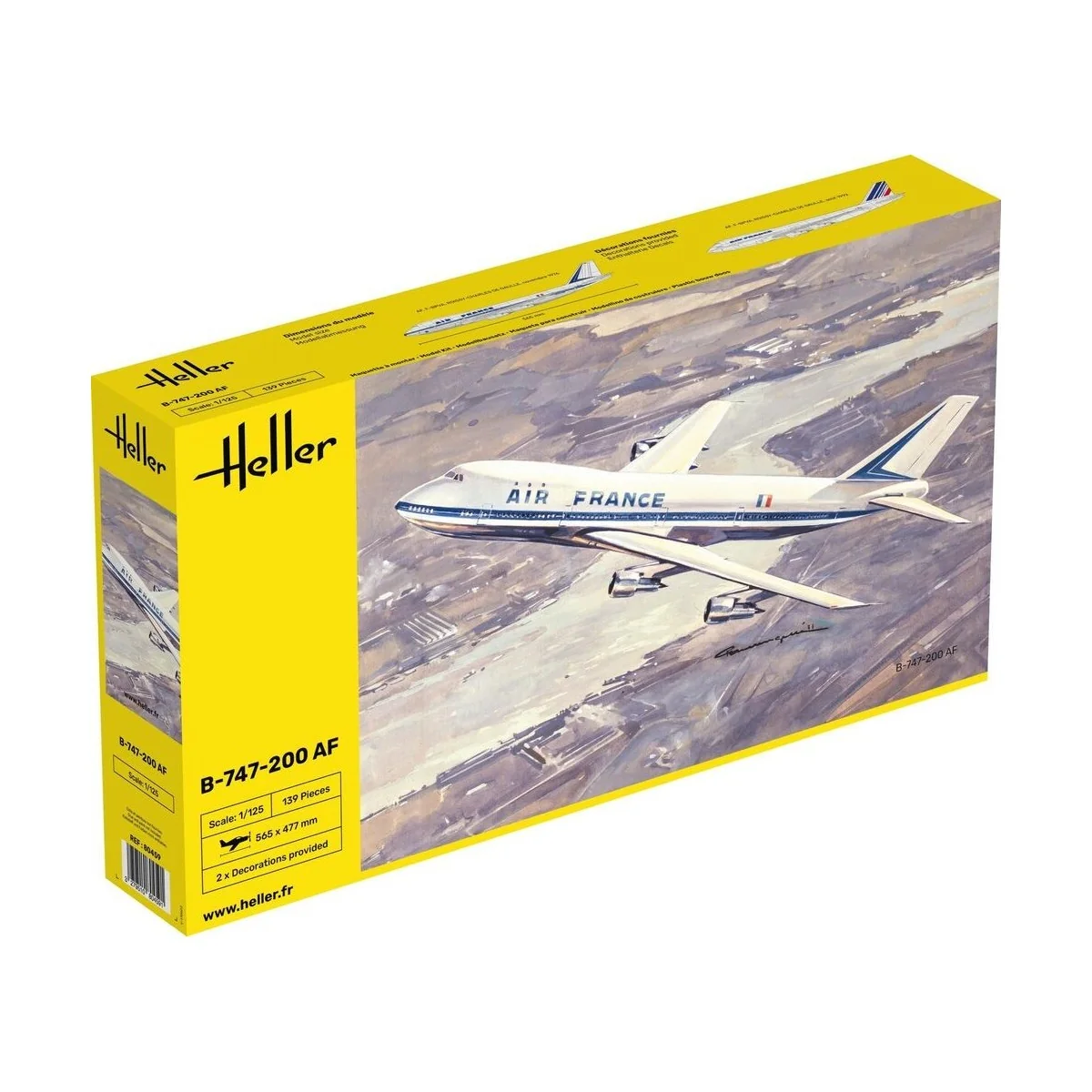 Boeing B-747-200 Air France 1/125 Heller Heller 80459 - 1