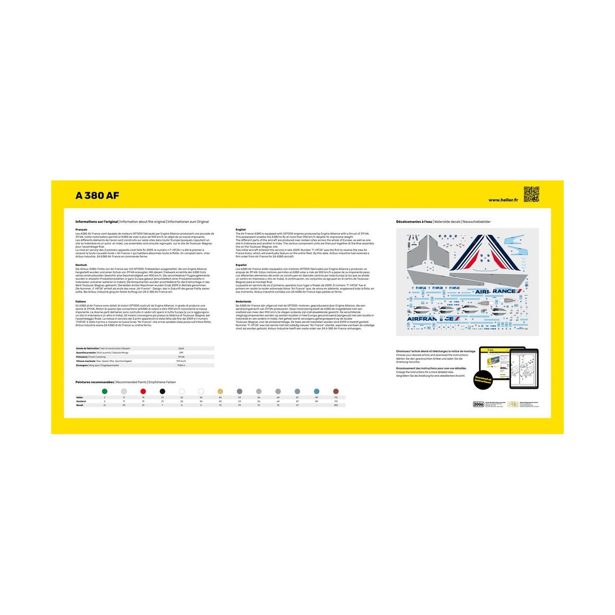 Airbus A 380 Air France 1/125 Heller Heller HEL-80436 - 3