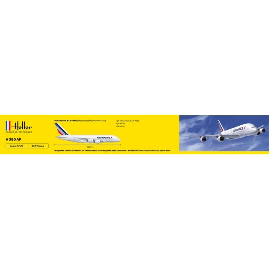 HEL-80436-Airbus A 380 Air France 1/125 Heller - HEL-80436
