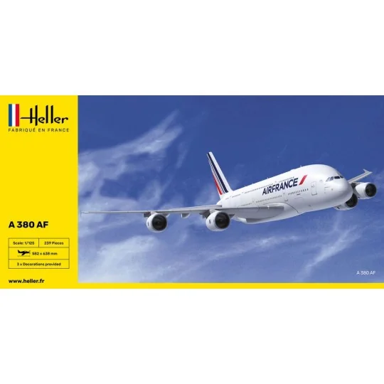 copy of Boeing B-747-200 Air France 1/125 Heller Heller HEL-80436 - 2 HEL-80436-Airbus A380 Air France 1/125 Heller - HEL-80436