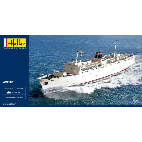Boat Avenir 1/200 Heller Heller 80625 - 2 HEL-80625-Boat Avenir 1/200 Heller - HEL-80625