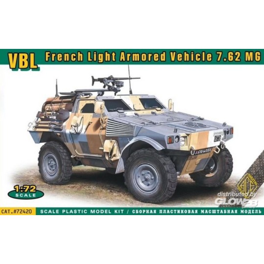 72420-Véhicule Blindé léger VBL 7.62MG 1/72 ACE
