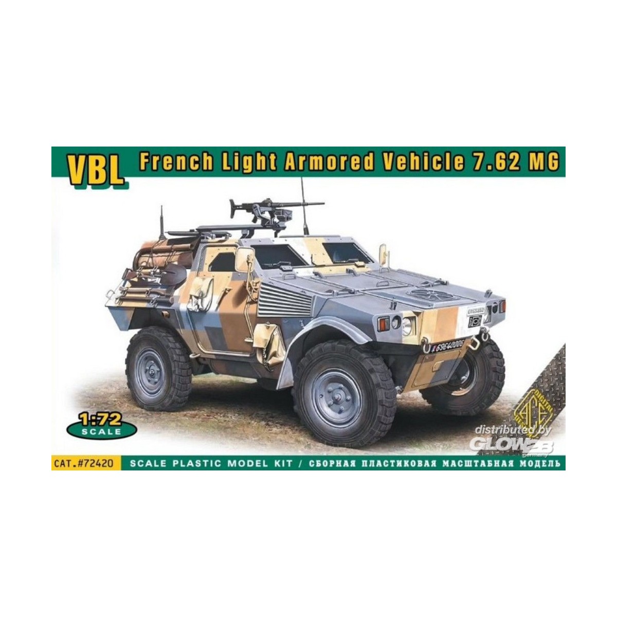 Véhicule Blindé léger VBL 7.62MG 1/72 ACE  72420 - 1
