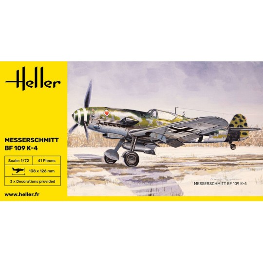 HEL-80229-Messerschmitt BF 109 K-4 1/72 Heller