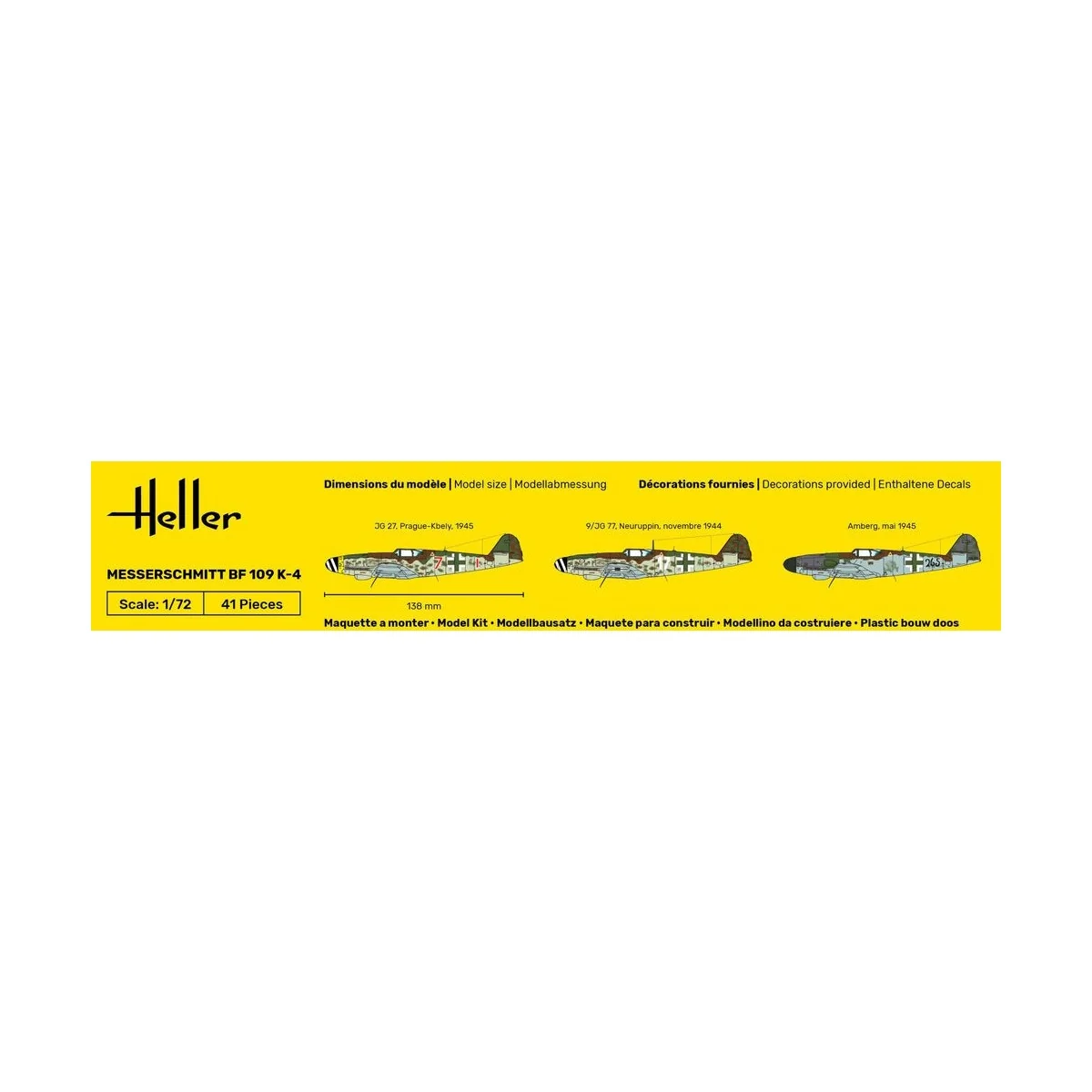 Messerschmitt BF 109 K-4 1/72 Heller Heller 80229 - 4
