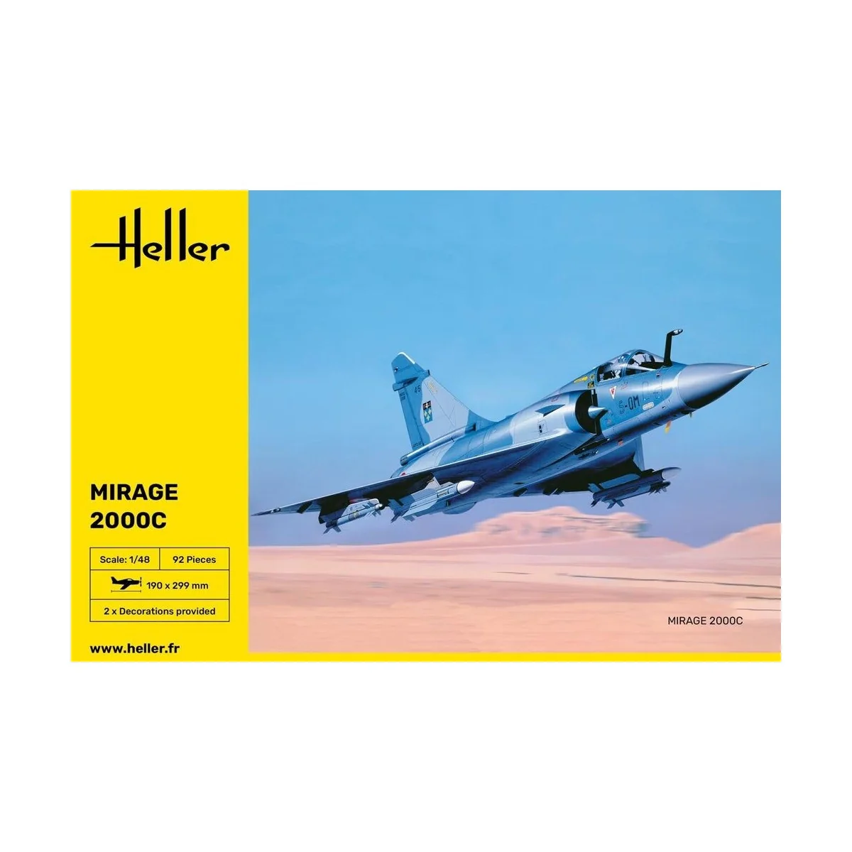 Mirage 2000 C 1/48 Heller Heller HEL-80426 - 2 Mirage 2000 C 1/48 Heller Heller HEL-80426 - 2