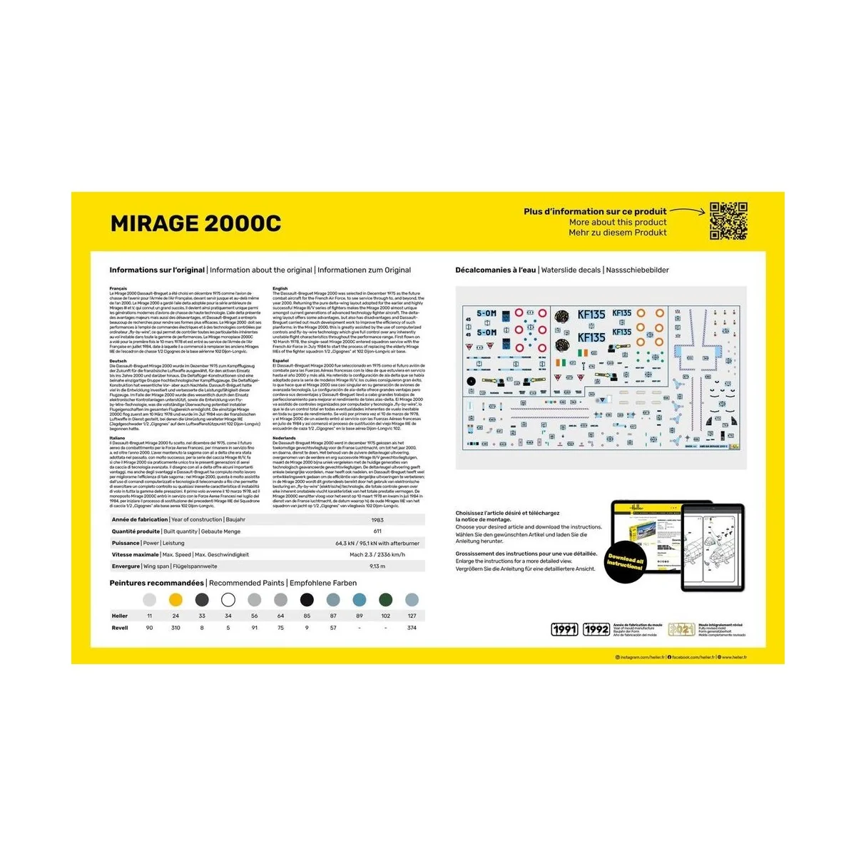Mirage 2000 C 1/48 Heller Heller HEL-80426 - 3