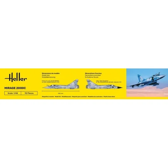Mirage 2000 C 1/48 Heller Heller HEL-80426 - 4 HEL-80426-Mirage 2000 C 1/48 Heller - HEL-80426