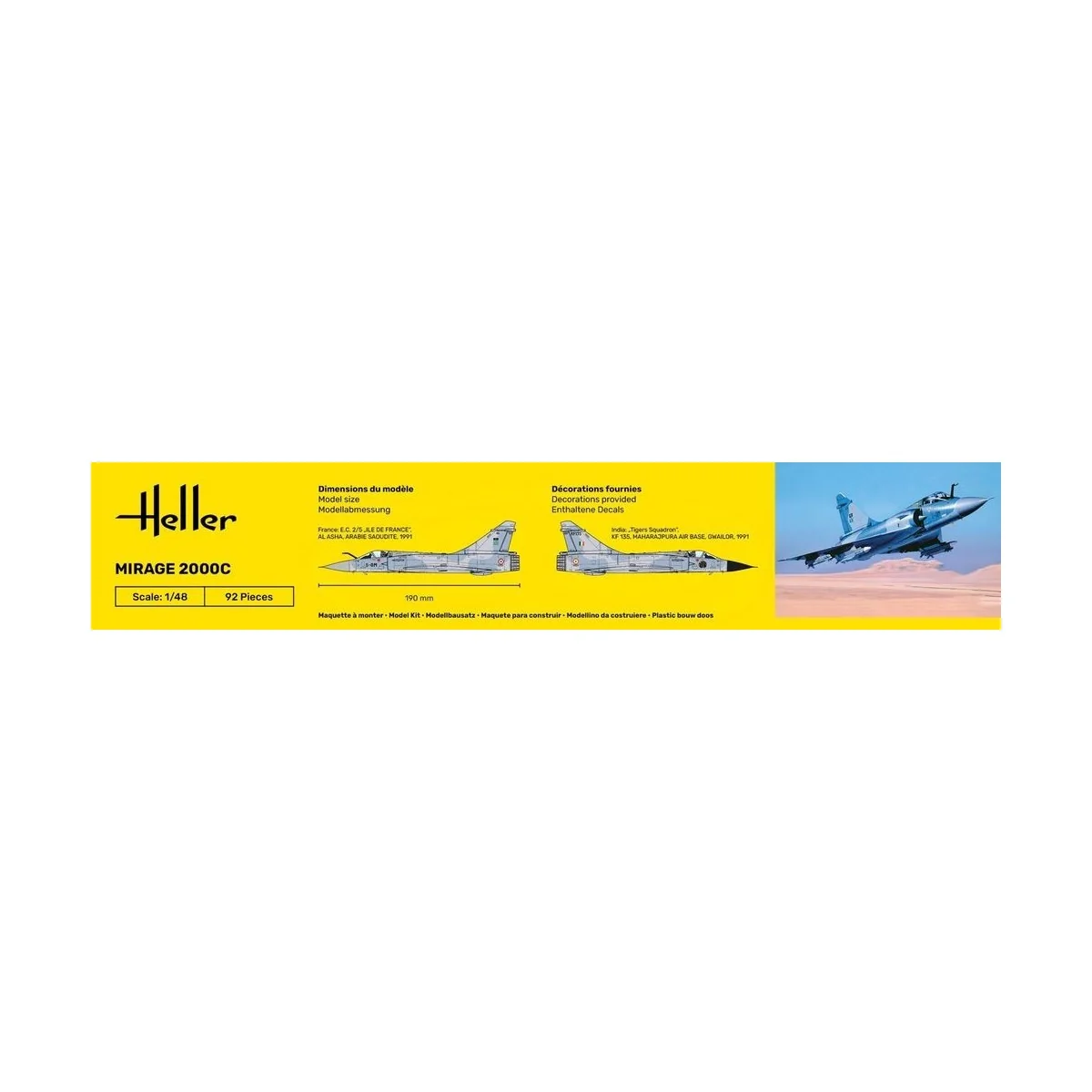 Mirage 2000 C 1/48 Heller Heller HEL-80426 - 4 Mirage 2000 C 1/48 Heller Heller HEL-80426 - 4