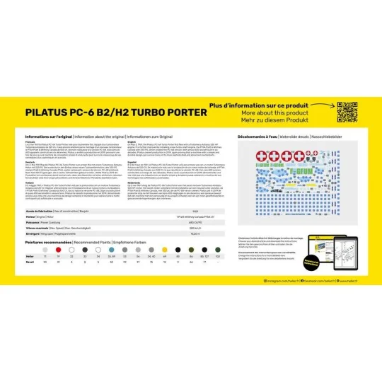 HEL-30410-Pilatus PC-6 B2/H2 Turbo Porter 1/48 Heller