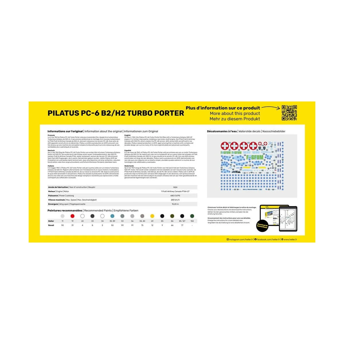 Pilatus PC-6 B2/H2 Turbo Porter 1/48 Heller Heller 30410 - 2