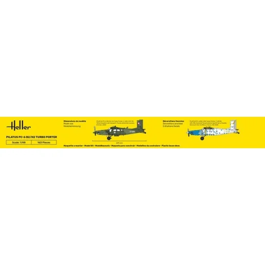 HEL-30410-Pilatus PC-6 B2/H2 Turbo Porter 1/48 Heller - HEL-30410