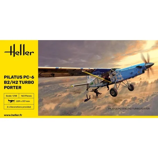HEL-30410-Pilatus PC-6 B2/H2 Turbo Porter 1/48 Heller - HEL-30410