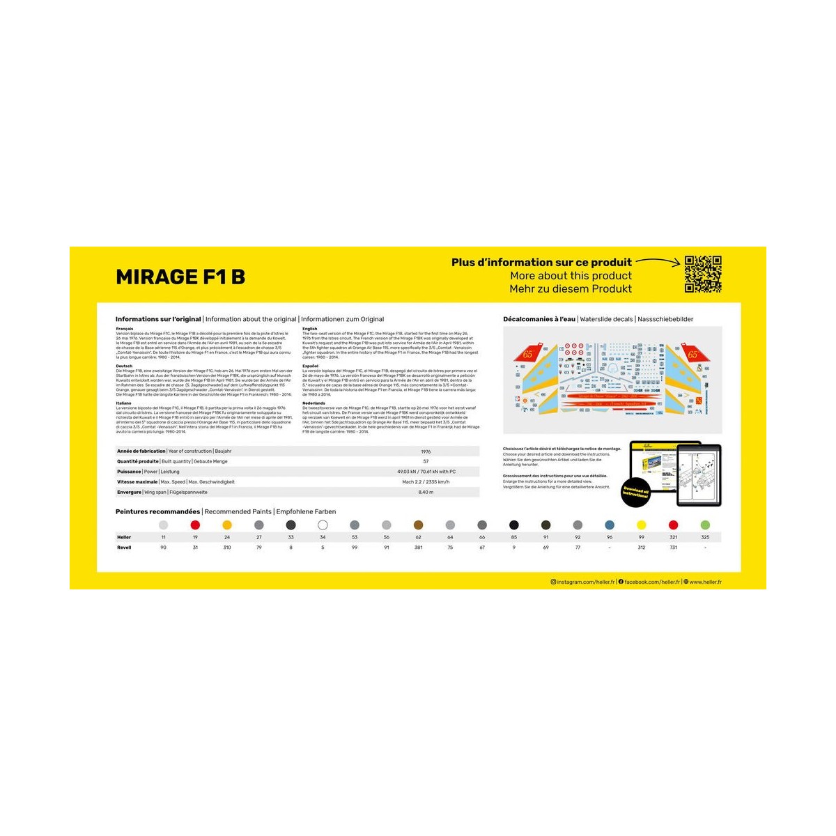 Mirage F1 1/72 Heller Heller 30319 - 2