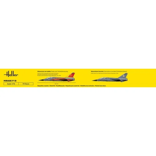 HEL-30319-Mirage F1 1/72 Heller - HEL-30319