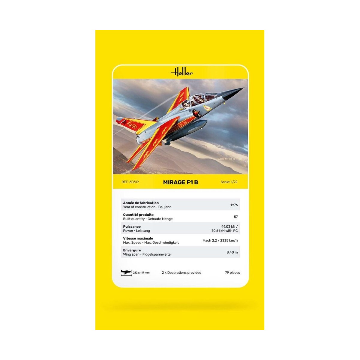 Mirage F1 1/72 Heller Heller 30319 - 4