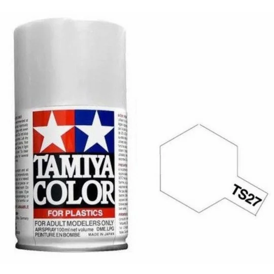 85027-Peinture bombe Blanc mat TS27 Tamiya