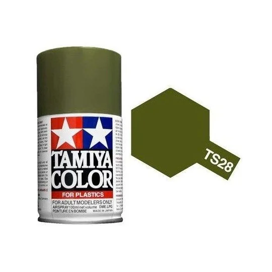 Paint bomb Olive Green matte TS28 Tamiya - 85028 85028-Matte Olive Green spray paint TS28 Tamiya - 85028