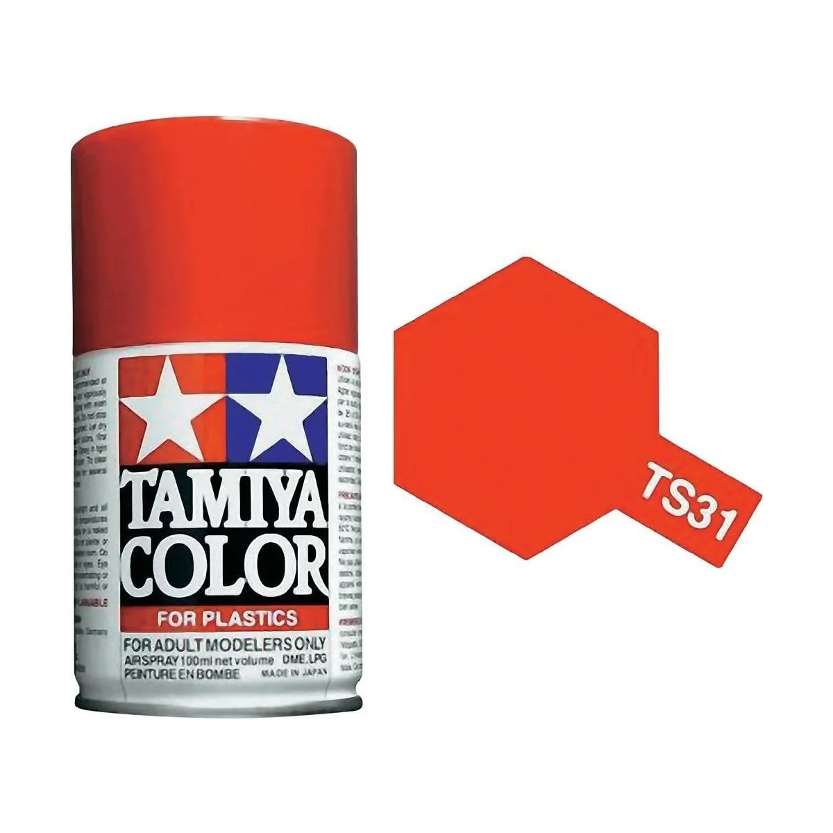 Tamiya TS31 Bright Orange Spray Paint - 85031