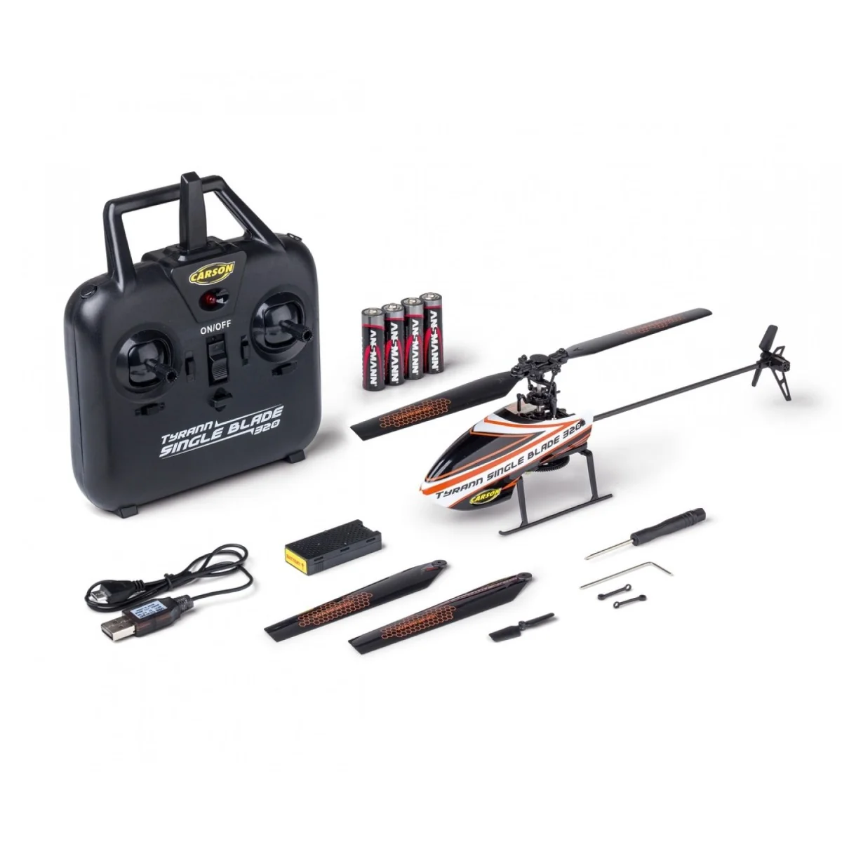 Tyrann Single Blade 320 RC RTF Carson Carson 500507170 - 1