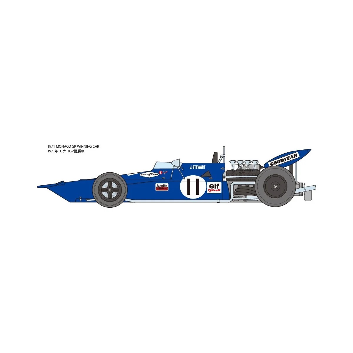 Tyrrell 003 1971 GP Monaco 1/12 Tamiya Tamiya 12054 - 11 Tyrrell 003 1971 GP Monaco 1/12 Tamiya Tamiya 12054 - 11