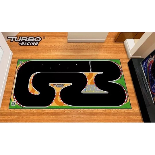 TB-760178-Piste XXL pour Turbo Racing Micro Rally 1/76 (80x180 cm)