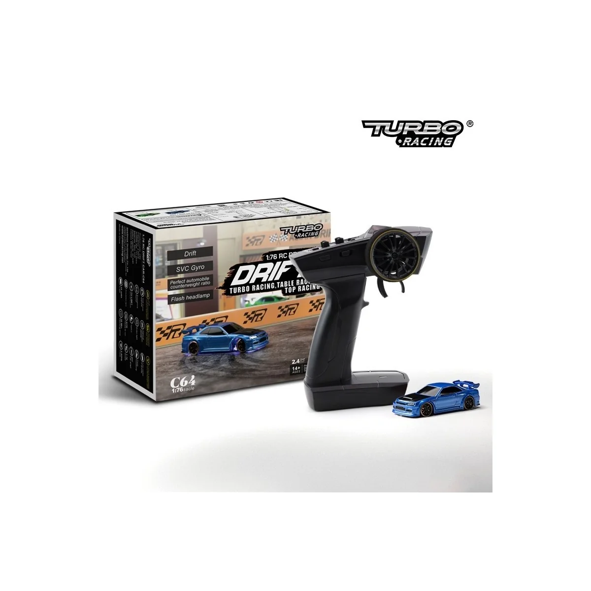 Micro Drift 1/76 RTR Turbo Racing Turbo Racing TB-C64 - 1 Micro Drift 1/76 RTR Turbo Racing Turbo Racing TB-C64 - 1