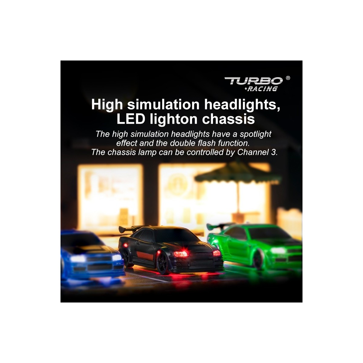 Micro Sport Black 1/76 RTR Turbo Racing Turbo Racing TB-C74-BK - 4