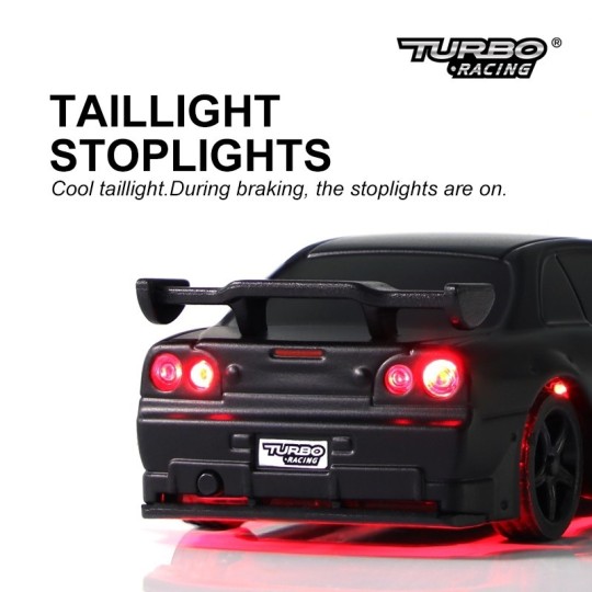 TB-C74-BK-Micro Sport Noir 1/76 RTR Turbo Racing - TB-C74-BK