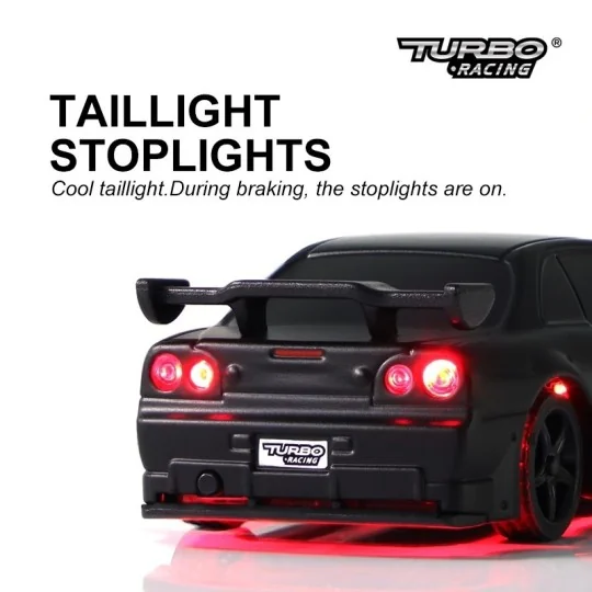 Micro Sport Noir 1/76 RTR Turbo Racing Turbo Racing TB-C74-BK - 5 TB-C74-BK-Micro Sport Noir 1/76 RTR Turbo Racing - TB-C74-BK