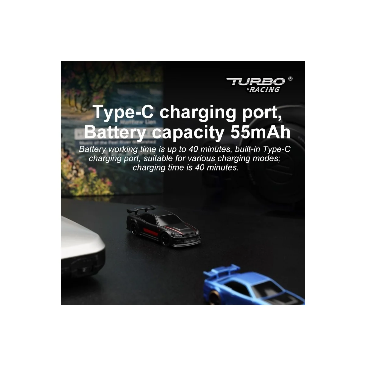 Micro Sport Black 1/76 RTR Turbo Racing Turbo Racing TB-C74-BK - 9 Micro Sport Black 1/76 RTR Turbo Racing Turbo Racing TB-C74-BK - 9