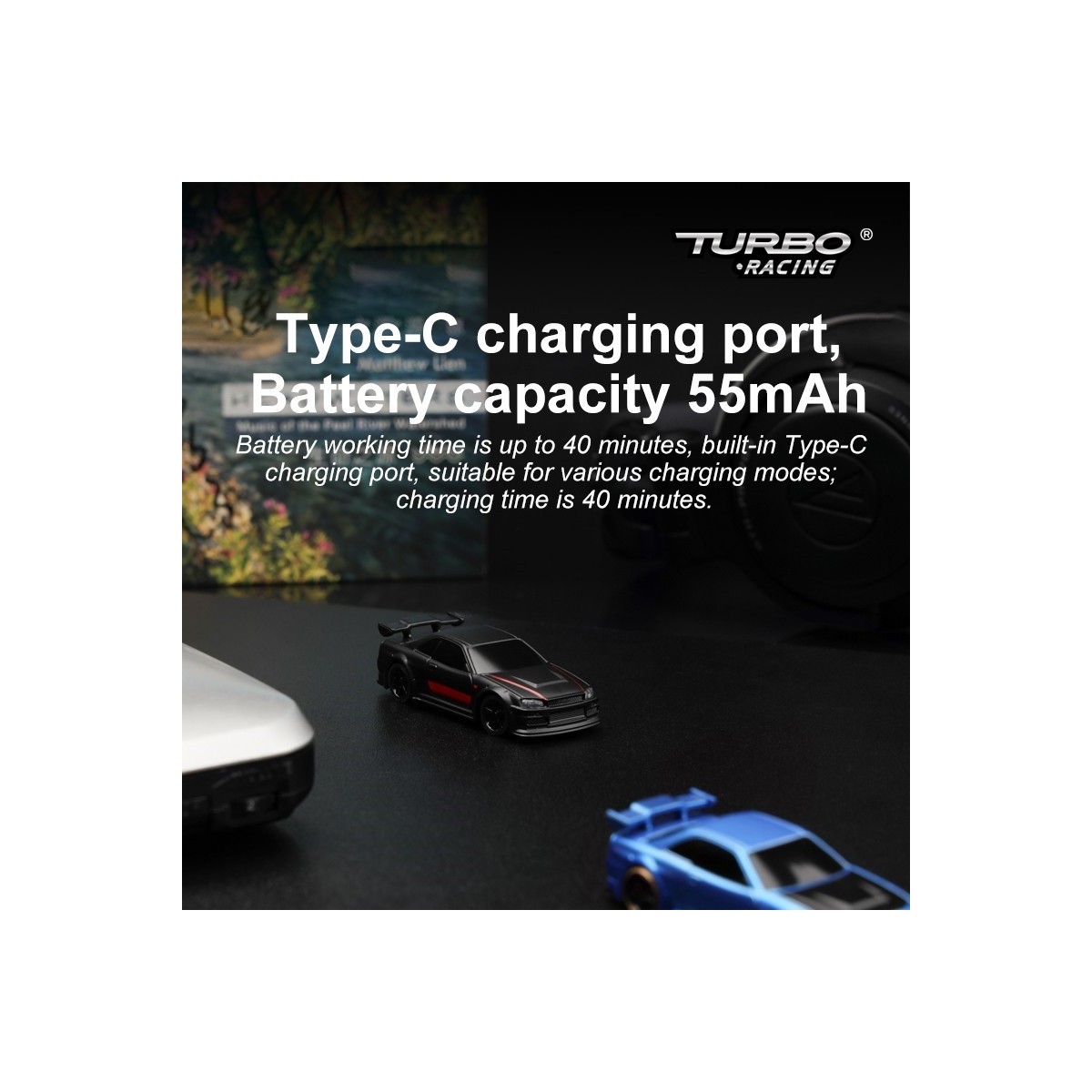 Micro Sport Noir 1/76 RTR Turbo Racing Turbo Racing TB-C74-BK - 9