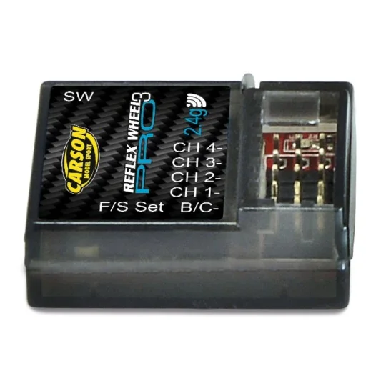 Récepteur 4 voies Reflex Wheel Pro 3 - 2.4Ghz Carson Carson 500501533 - 1 500501533-Récepteur 4 voies Reflex Wheel Pro 3 - 2.4Ghz Carson - 500501533