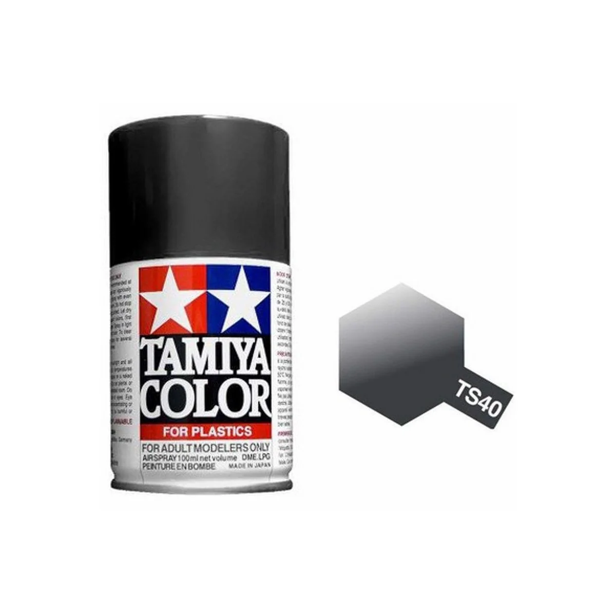 Paint bomb black shiny Metal TS40 Tamiya - 85040