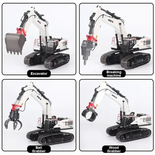 Metal RC excavator 22ch 1/14 - HuiNa CY1594 HuiNa Toys CY1594 - 11 CY1594-Metal RC excavator 22ch 1/14 - HuiNa CY1594