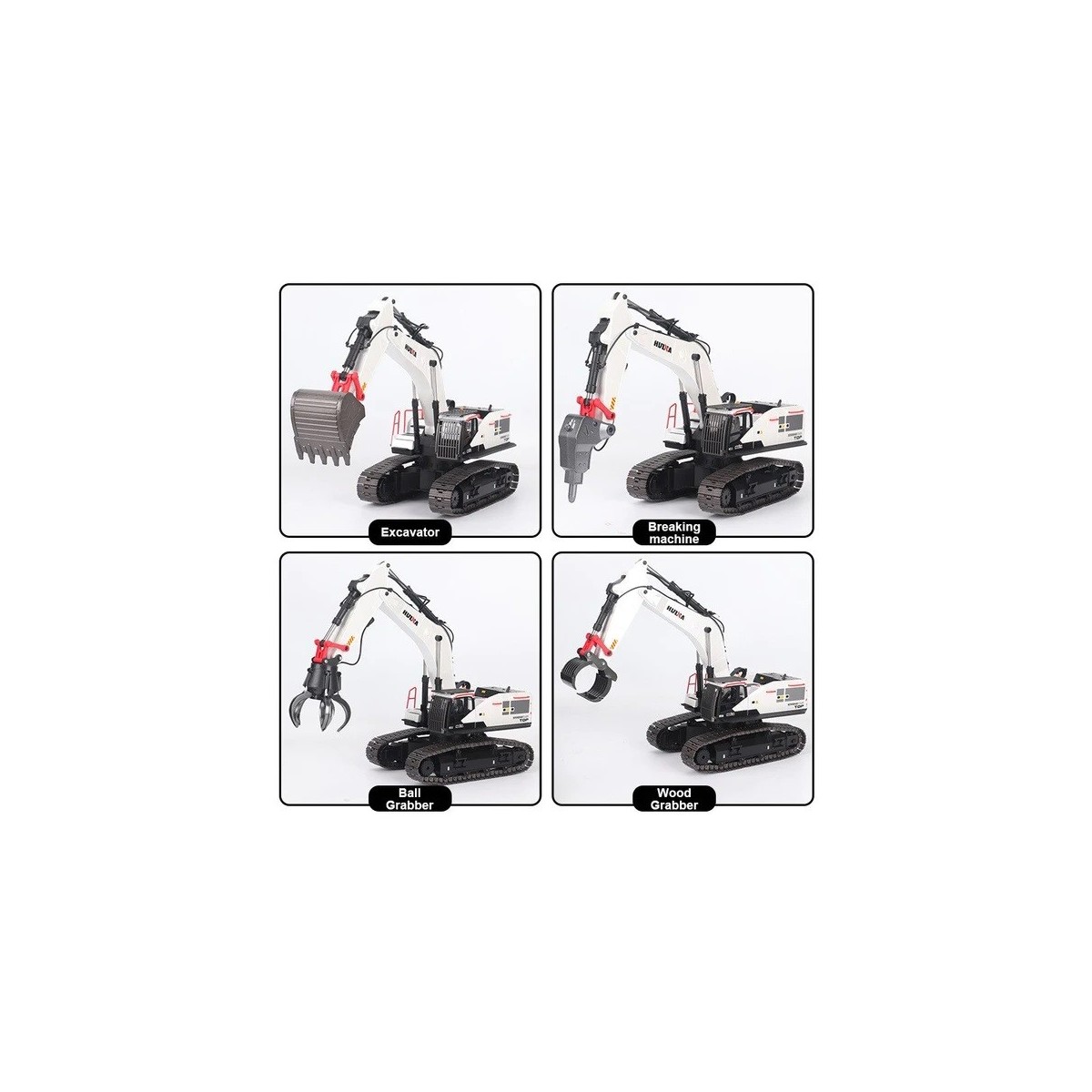 Metal RC excavator 22ch 1/14 - HuiNa CY1594 HuiNa Toys CY1594 - 11