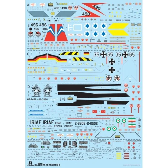 I2818-Avion RF-4E Phantom 1/48 Italeri