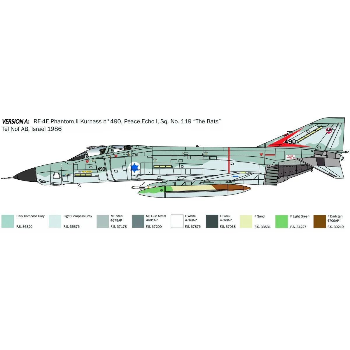 Avion RF-4E Phantom 1/48 Italeri Italeri I2818 - 4 Avion RF-4E Phantom 1/48 Italeri Italeri I2818 - 4